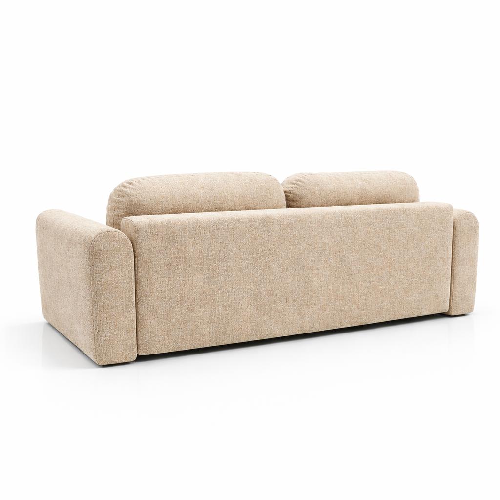 Kanapa z funkcją spania ITALY 250x100x82 cm FLOW 03 trzyosobowa sofa rozkładana beżowa nr. 7