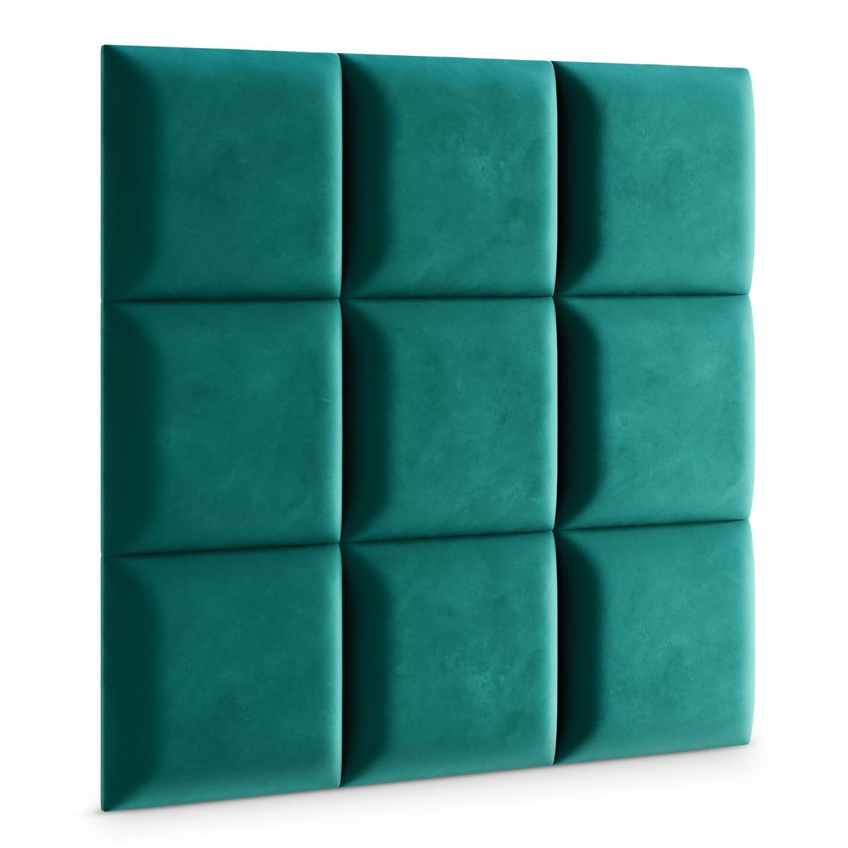 Panele tapicerowane 40x40 na ścianę magic velvet turkusowy nr. 3