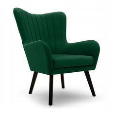 Fotel TED 76x100x78 cm do salonu zielony Kronos