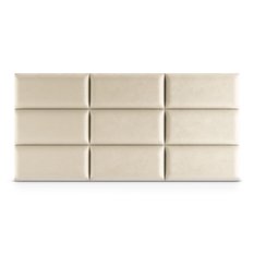 Panele tapicerowane  50x30 cm na ścianę magic velvet kremowy - Miniaturka zdjęcia nr 4