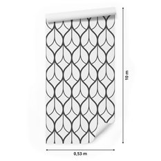 Tapeta geometryczne wzory, dekoracja w nowoczesnym stylu  - Miniaturka zdjęcia nr 2