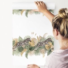 Tapeta w Rolce 10m ZEBRY Liście Tropikalne Natura  - Miniaturka zdjęcia nr 7