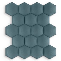 Panele tapicerowane  35x40 cm na ścianę hexagon morski - Miniaturka zdjęcia nr 4