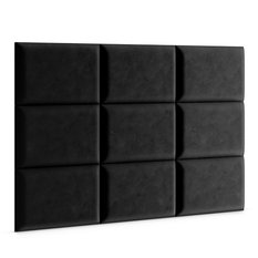 Panele tapicerowane 50x40 na ścianę prostokąt czarny - Miniaturka zdjęcia nr 3