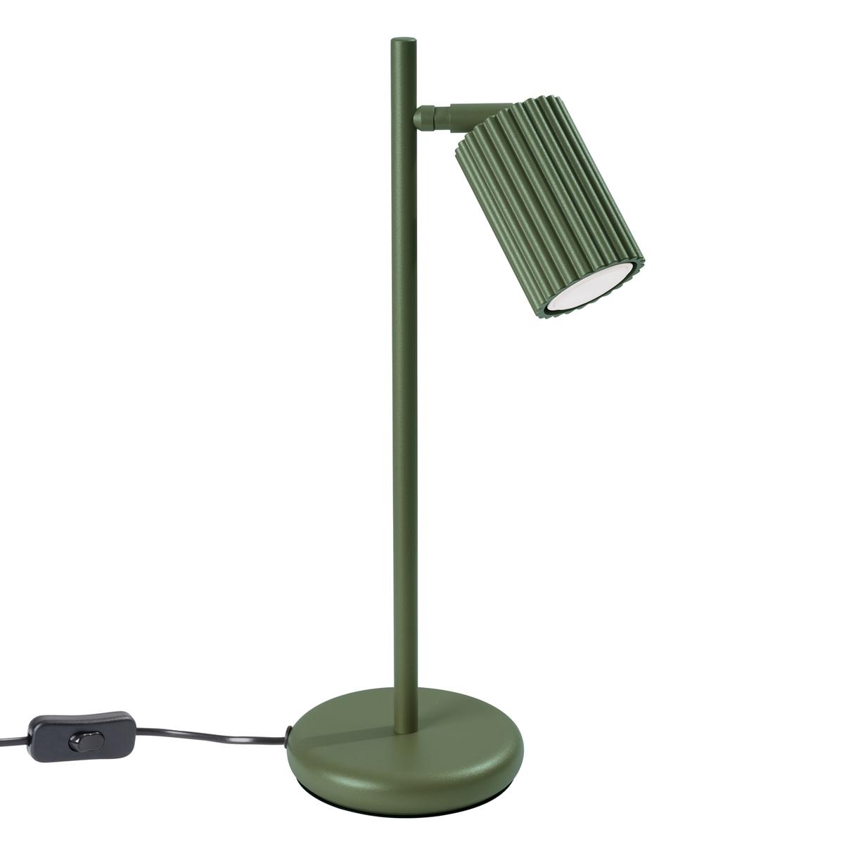 Lampa biurkowa KARBON zielona oliwka 43x19.5x14.5cm 1xGU10