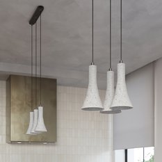 Lampa wisząca REA 3P beton 115x27x27cm nowoczesna E14 do salonu - Miniaturka zdjęcia nr 7