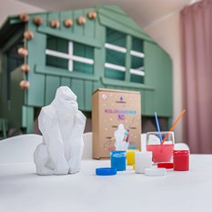 Kolorowanka 3D Gorilla Low-Poly - Miniaturka zdjęcia nr 3