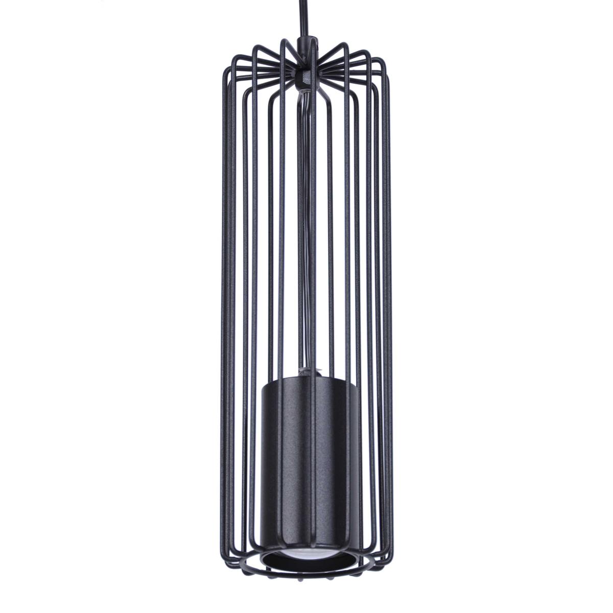 Lampa wisząca K-4932 FALCON 20x120x20 cm do salonu lub pokoju czarny