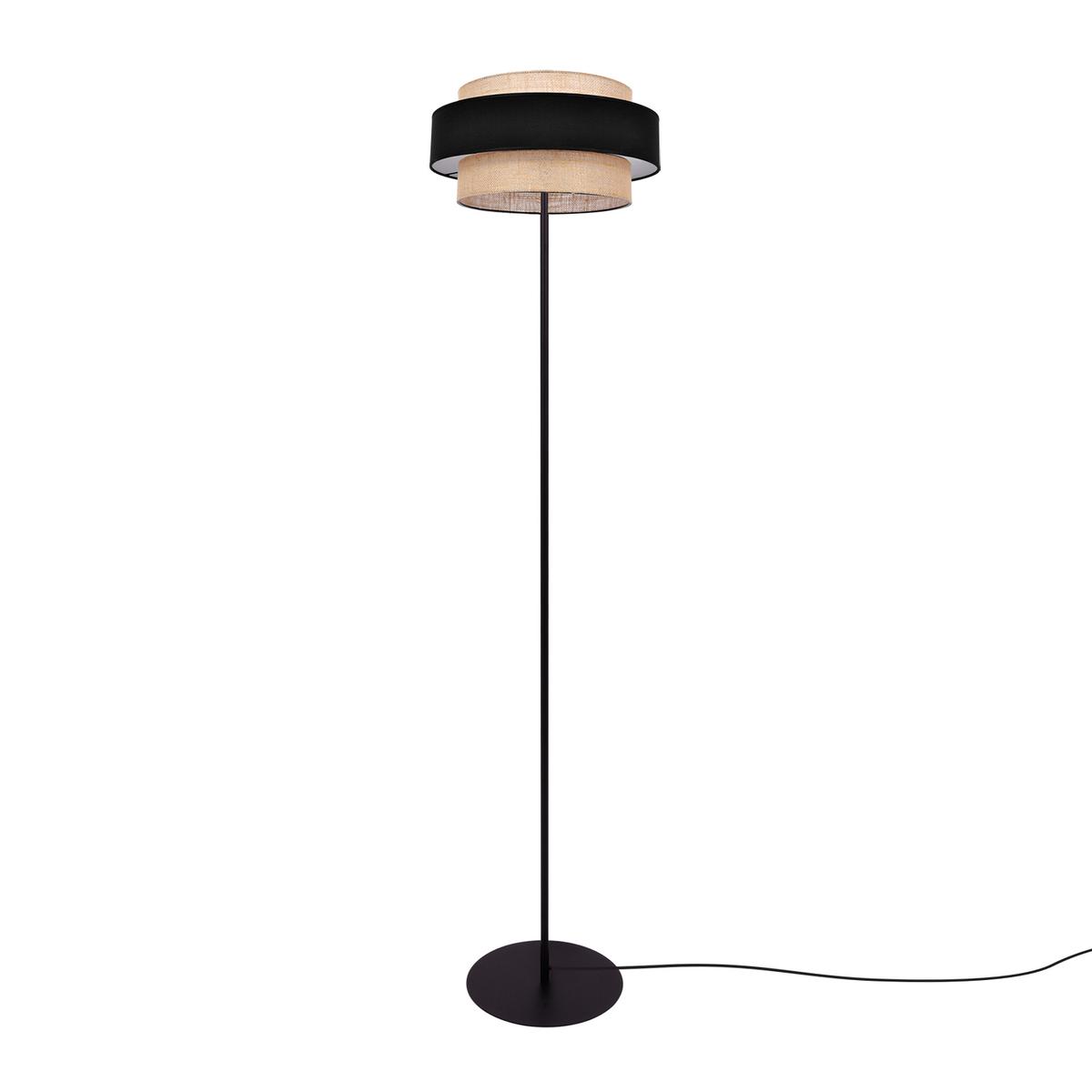 Lampa podłogowa K-5235 GATO 40x164x40 cm do salonu lub pokoju czarny/beżowy nr. 1