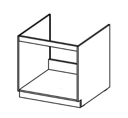 Szafka kuchenna dolna 80x52x82 cm pod zlewozmywak orzech okapi czarny do kuchni nr. 2