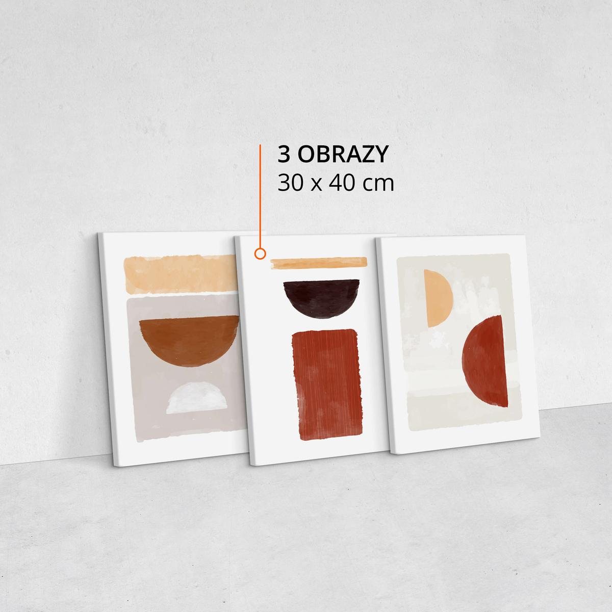 Obrazy Do Sypialni Set Aztecki Wzory Styl Boho Abstrakcja 90x40cm nr. 10