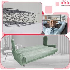 Wersalka sofa uszak kanapa rozkładana Ari pistacja - Miniaturka zdjęcia nr 6