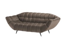 Sofa GAPPA 200x94x82 cm nowoczesna kanapa pikowana wersal brązowy do salonu - Miniaturka zdjęcia nr 4