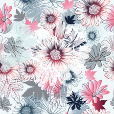 Tapeta Kolorowe Wiosenne KWIATY Natura Do Salonu 53x1000  - Miniaturka zdjęcia nr 3