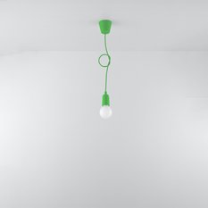 Lampa wisząca DIEGO 1 zielony 90x9x9cm nowoczesna lampa wisząca E27 do salonu - Miniaturka zdjęcia nr 5