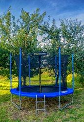 Trampolina o średnicy 374 cm dla dzieci do ogrodu - Miniaturka zdjęcia nr 10