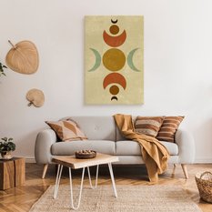 Obraz Do Sypialni Księżyce Azteckie Wzory Styl Boho 80x120cm - Miniaturka zdjęcia nr 3