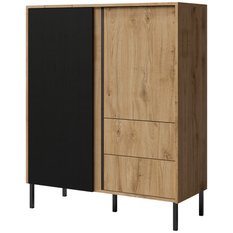 Komoda Mia 2D2S 100 cm do salonu sypialni dąb - Miniaturka zdjęcia nr 1