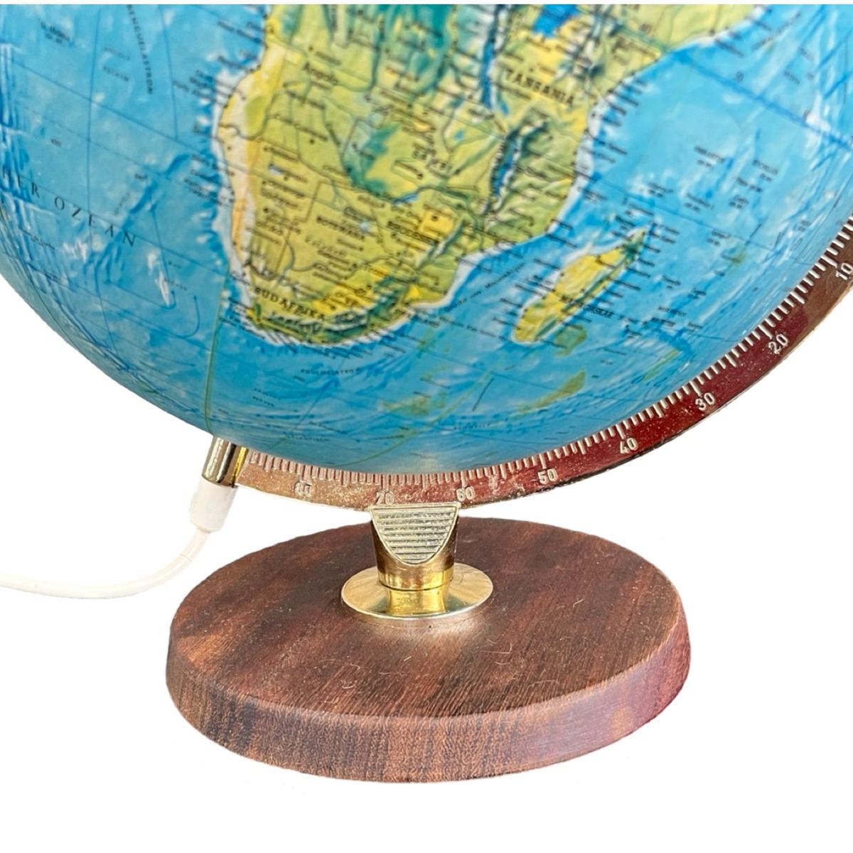 Lampa, globus podświetlany, Scan Globe, Dania lata 70. nr. 8