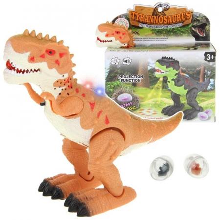 Urwiskowo, interaktywny dinozaur tyranozaur znosi jaja świeci