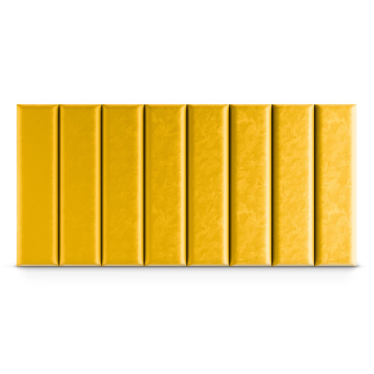  Panele tapicerowane 60x15 cm na ścianę magic velvet żółty  nr. 4