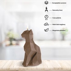 Świeca Cat Low-Poly Gold - Miniaturka zdjęcia nr 2