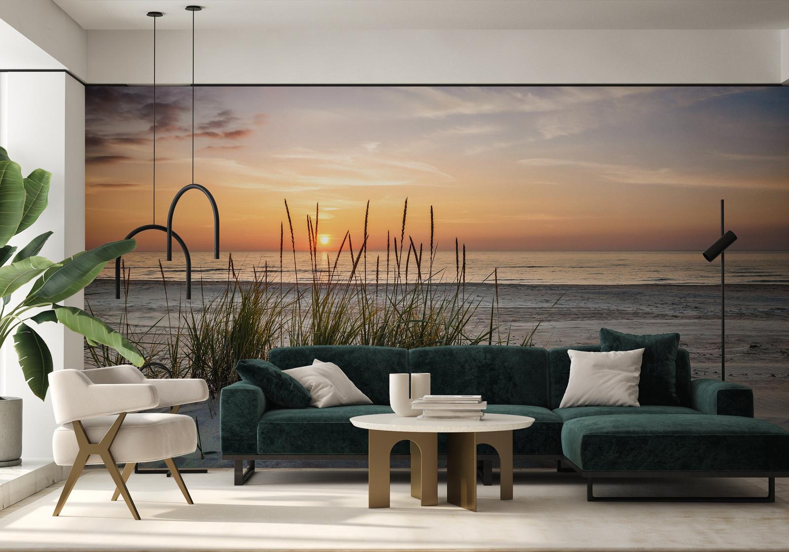 Fototapeta Plaża MORZE Zachód Słońca 3D Pejzaż Krajobraz Natury nr. 2