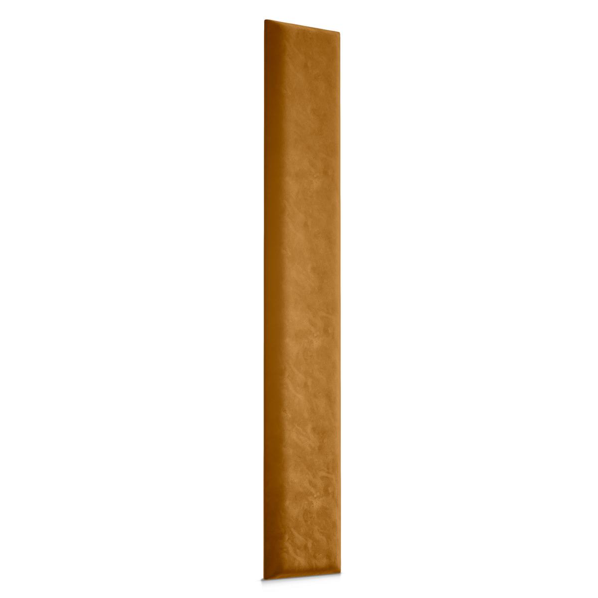 Panele tapicerowane 90x15 cm na ścianę wezgłowie żółty