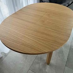 stół okrągły rozkładany, PrL  - Miniaturka zdjęcia nr 9