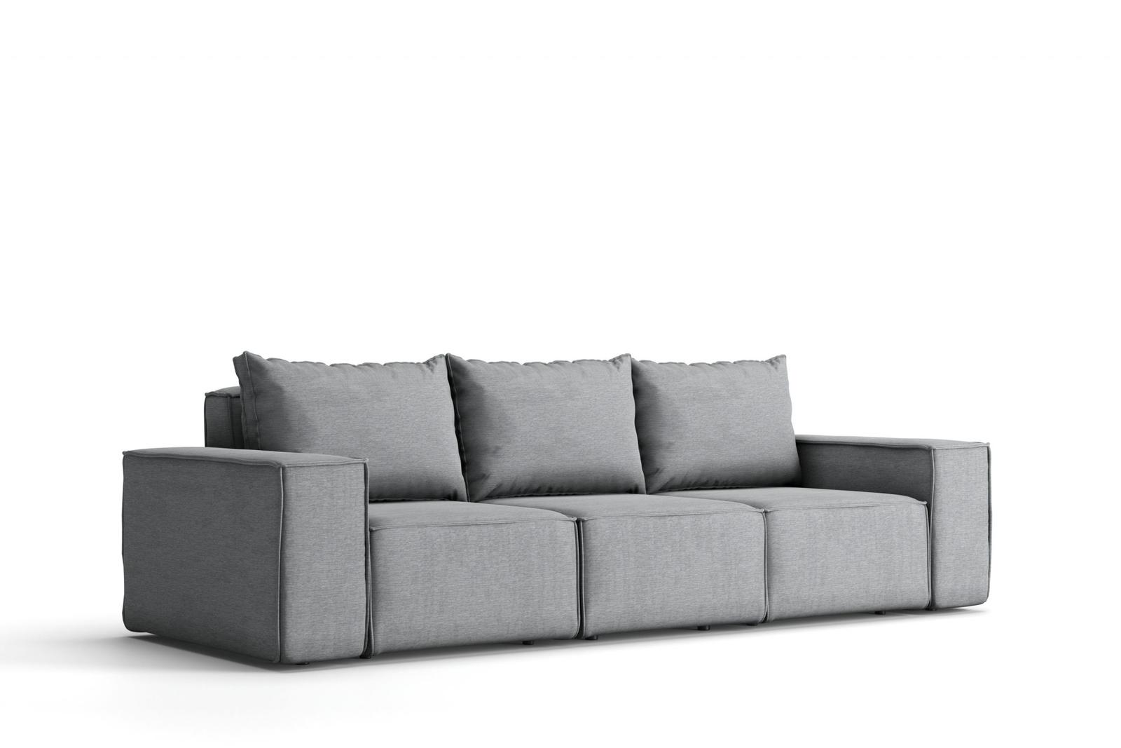 Sofa 3 osobowa ogrodowa niebieska 245x88x73 cm nr. 3