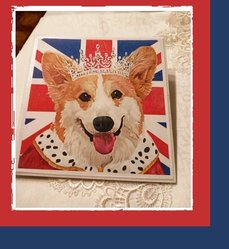 obrazek z psem królowej