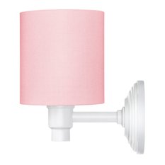 Lampa ścienna kinkiet CLASSIC 21x14x24 cm z włącznikiem różowy drewno olejowane