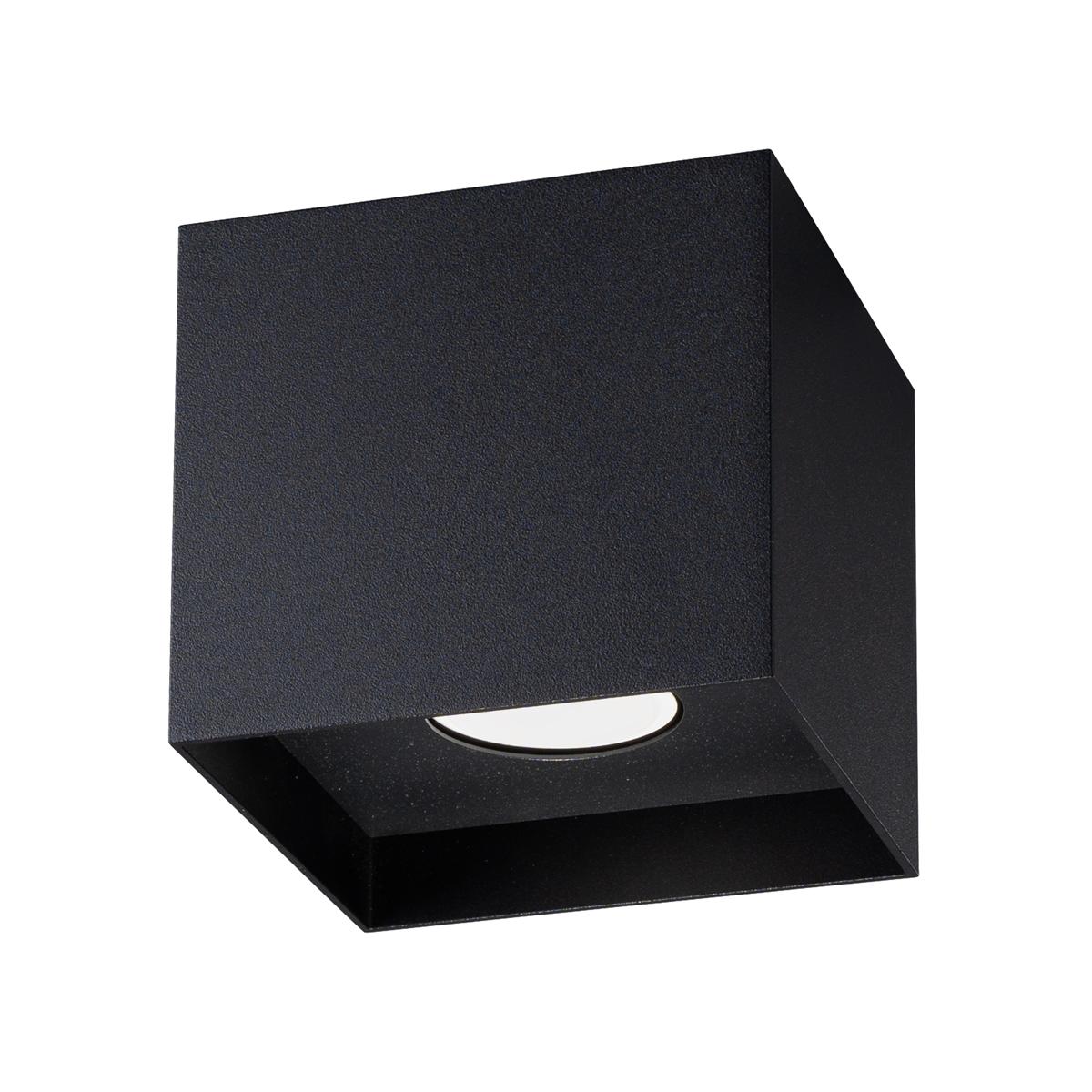 Plafon HATI 10x10x10 cm nowoczesna lampa sufitowa loft czarny kwadrat GU10 nr. 1