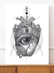 Plakat anatomia serca 50x70 cm dekoracja ścienna bez ram  - Miniaturka zdjęcia nr 5