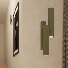 Lampa wisząca Lagos 118x8x8cm do sypialni salonu zielona oliwka - Miniaturka zdjęcia nr 12