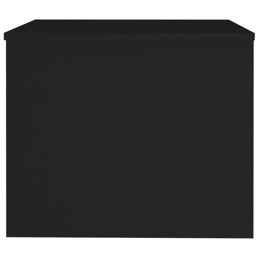 Stolik kawowy 80x50x40 cm z rozkładanym blatem ze schowkiem czarny do salonu nr. 7