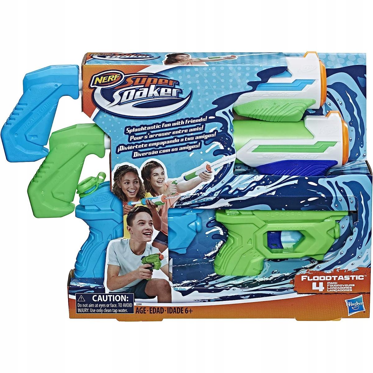 NERF SUPER SOAKER FLOODTASTIC NA WODĘ 4-PAK HASBRO