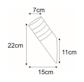 Kinkiet K-LP401 LIMA 7x22x15 cm do ogrodu chrom nr. 2