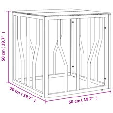 Stolik kawowy, złoty, 50x50x50 cm, stal nierdzewna i szkło - Miniaturka zdjęcia nr 6