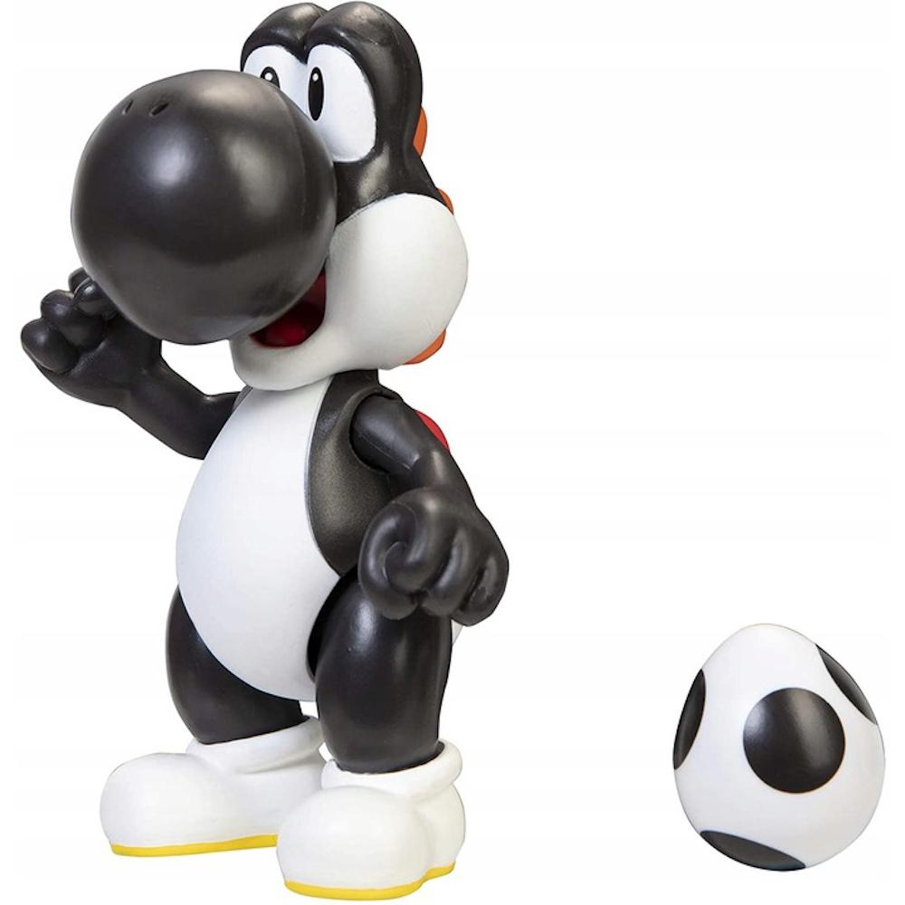 RUCHOMA FIGURKA CZARNY BLACK YOSHI + JAJKO SUPER MARIO JAKKS ORYGINALNA  nr. 3