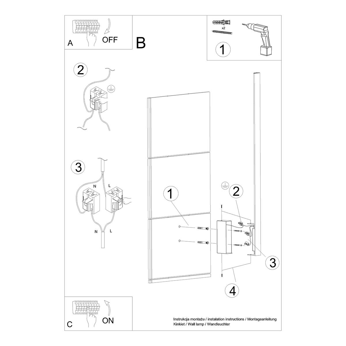 Kinkiet LAHTI M biały LED 3000K 70x6.5x4cm nowoczesna lampa LED do salonu nr. 8