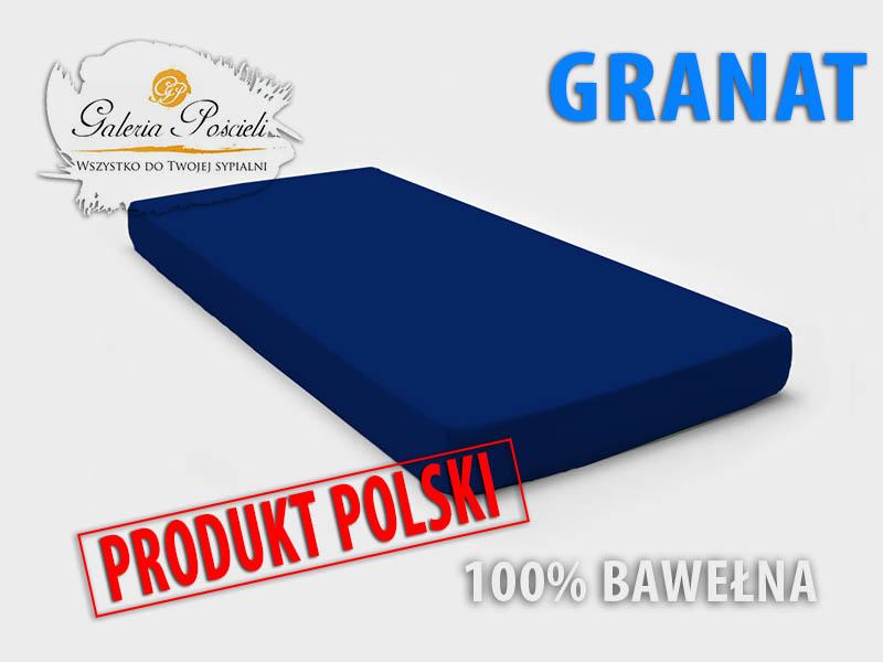 Prześcieradło bawełniane JERSEY 90x200cm GRANAT nr. 2