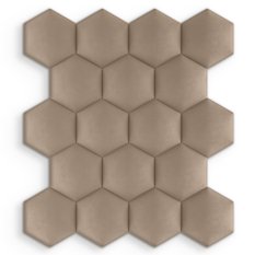 Panele tapicerowane  35x40 cm na ścianę hexagon beżowy - Miniaturka zdjęcia nr 4