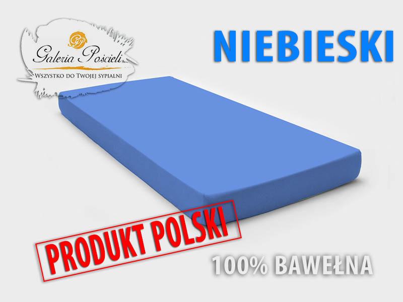 Prześcieradło bawełniane JERSEY 200x220cm NIEBIESKI nr. 2