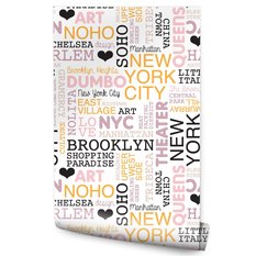 Tapeta Dla Dziewczyny Napisy NOWY JORK Brooklyn  - Miniaturka zdjęcia nr 1