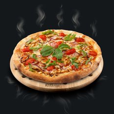 Pizza Aerator Deska na Pizzę Drewniania Okrągła - Miniaturka zdjęcia nr 7