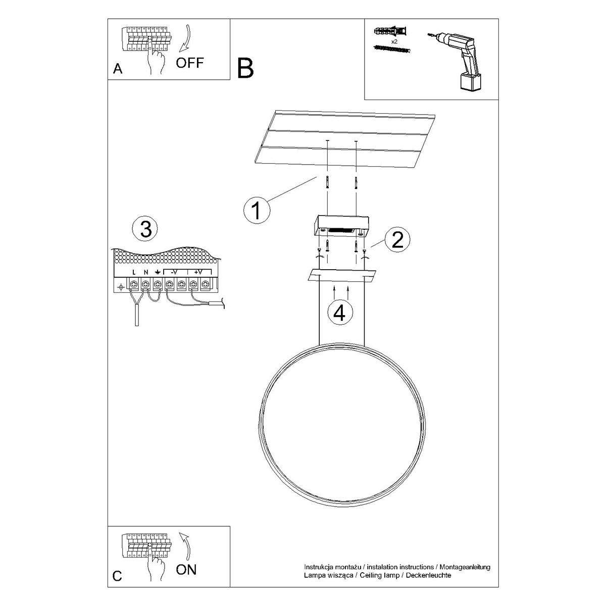 Lampa wisząca RIO 110 złota LED 3000K 150x16x110cm nowoczesna LED do salonu nr. 11