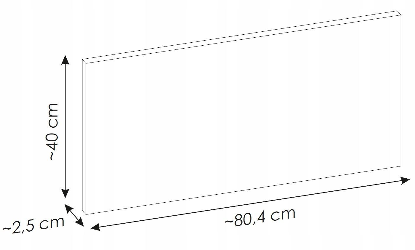 Szafka Łazienkowa Z Umywalką 80 cm BLAT Biały DRZWI Ryflowana NOVA KASZMIR nr. 3