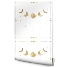 Tapeta Do Salonu Fazy KSIĘŻYCA Styl Glamour Ozdoba  - Miniaturka zdjęcia nr 1