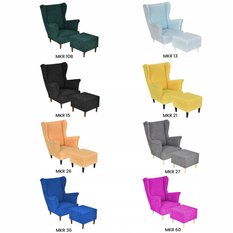 Relaksacyjne Miejsce - Fotel Uszak z Podnóżkiem - Miniaturka zdjęcia nr 9